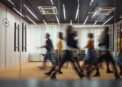 équipe en mouvement
